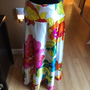 Boston proper maxi length Multi colored skirt.
